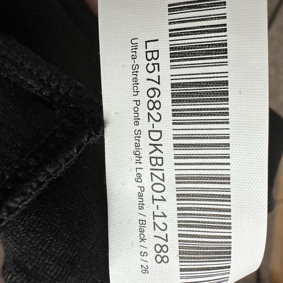 QUINCE Black Ultra Stretch Ponte Straight Leg Pants NWT Size S Petite NWT - Picture 6 of 10